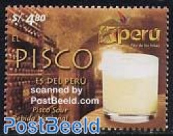 Peru 2004 Pisco Sour 1v, Mint NH, Health - Food & Drink - Alimentazione
