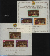 Venezuela 1962 150 Years Independence 2 S/s, Mint NH - Venezuela