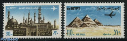Egypt (Republic) 1972 Airmail Definitives 2v, Mint NH - Nuevos