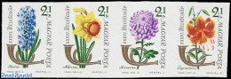 Hungary 1963 Stamp Day 4v Imperforated [:::], Mint NH, Nature - Flowers & Plants - Stamp Day - Unused Stamps