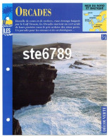 ILE ORCADES  1/3 Série Iles Mer Du Nord Et Baltique  Géographie  Découverte Fiche Dépliante - Geographie