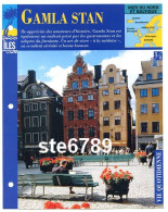 ILE GAMLA STAN  Suede 3/4 Série Iles Mer Du Nord Et Baltique  Géographie  Vie Quotidienne Fiche Dépliante - Aardrijkskunde