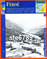 ILE FEROE 4/4 Série Iles Mer Du Nord Et Baltique Géographie Histoire Et Grands Evenements Fiche Dépliante - Geografía