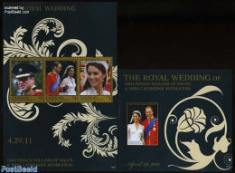 Saint Vincent & The Grenadines 2011 Canouan, Royal Wedding William & Kate 2 S/s, Mint NH, History - Kings & Queens (Ro.. - Koniklijke Families