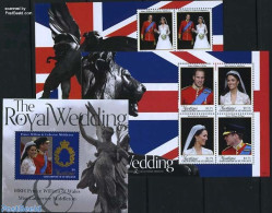 Saint Vincent & The Grenadines 2011 Royal Wedding, William & Kate 3 S/s, Mint NH, History - Kings & Queens (Royalty) - Koniklijke Families