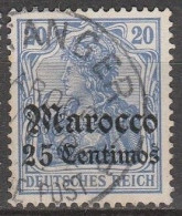 Marokko   .    Michel   .      24        .   O      .      Gestempelt - Deutsche Post In Marokko