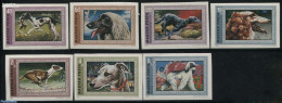Hungary 1972 Dogs 7v Imperforated, Mint NH, Nature - Dogs - Unused Stamps