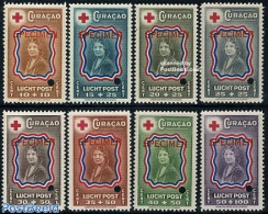 Netherlands Antilles 1944 Red Cross 8v, With Holes & SPECIMEN Overprints, Mint NH, Health - History - Various - Red Cr.. - Red Cross