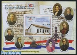 Paraguay 2009 200 Years Independence S/s Imperforated, Mint NH, History - History - Paraguay