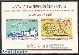 Korea, South 1964 World Expo New York S/s, Mint NH, Health - Transport - Various - Health - Ships And Boats - World Ex.. - Bateaux