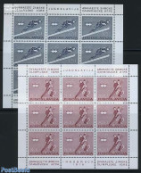 Yugoslavia 1976 Winter Olympics 2 M/s, Mint NH, Sport - Olympic Winter Games - Skating - Skiing - Unused Stamps