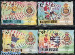 Lesotho 1989 World Cup Football 4v, Mint NH, Sport - Football - Lesotho (1966-...)