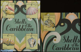 Antigua & Barbuda 2011 Shells 2 S/s, Mint NH, Nature - Shells & Crustaceans - Marine Life