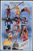 Antigua & Barbuda 1996 Olympic Games 9v M/s, Wolfgang Nordwig, Mint NH, Sport - Athletics - Olympic Games - Athletics