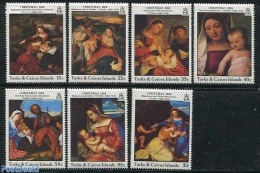 Turks And Caicos Islands 1988 Christmas, Titian 8v, Mint NH, Religion - Christmas - Art - Paintings - Kerstmis