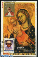 Bolivia 1994 Christmas, Paintings S/s, Mint NH, Religion - Christmas - Pope - Art - Paintings - Noël
