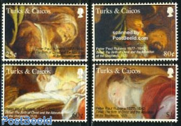 Turks And Caicos Islands 2006 Christmas, Rubens 4v, Mint NH, Religion - Christmas - Art - Paintings - Rubens - Weihnachten