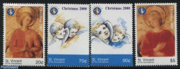 Saint Vincent 2000 Christmas 4v, Mint NH, Religion - Angels - Christmas - Christianisme