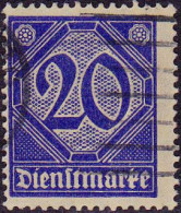 1920 - ALEMANIA - SELLO DE SERVICIO - YVERT 20 - Otros & Sin Clasificación