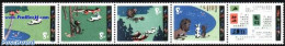 China People’s Republic 1980 Fairy Tales 4v [::::T] (folded), Mint NH, Nature - Cat Family - Rabbits / Hares - Art -.. - Nuevos