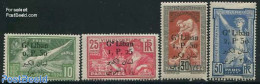 Lebanon 1924 Olympic Games 4v, Mint NH, Sport - Olympic Games - Libanon