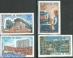 Niger 1966 Ciment Industry 4v Imperforated, Mint NH, Various - Industry - Usines & Industries