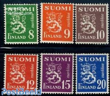 Finland 1950 Definitives 6v, Mint NH - Unused Stamps