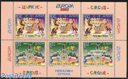 Bosnia Herzegovina - Serbian Adm. 2002 Europa S/s, Mint NH, History - Nature - Performance Art - Europa (cept) - Eleph.. - Circo