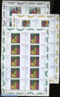 Germany, Federal Republic 1996 Modern Paintings 3 M/s, Mint NH, Art - Modern Art (1850-present) - Nude Paintings - Pai.. - Unused Stamps