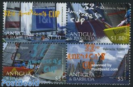 Antigua & Barbuda 2008 Americas Cup 4v [+], Mint NH, Sport - Transport - Sailing - Sport (other And Mixed) - Ships And.. - Voile