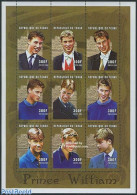 Chad 2001 Prince William 9v M/s, Mint NH, History - Kings & Queens (Royalty) - Autres & Non Classés
