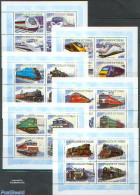 Chad 2001 Railways 6x4v M/s, Mint NH, Transport - Railways - Other & Unclassified