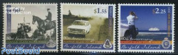 Norfolk Island 2011 80 Years Police 3v, Mint NH, Nature - Transport - Various - Horses - Automobiles - Ships And Boats.. - Auto's