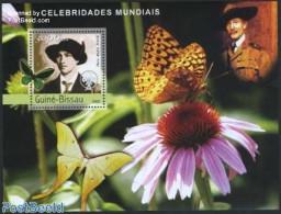 Guinea Bissau 2003 Olave Baden Powell S/s, Mint NH, Nature - Sport - Butterflies - Scouting - Guinea-Bissau
