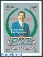 Iraq 1989 Saddam Husein 52nd Birthday S/s, Mint NH, History - Politicians - Irak