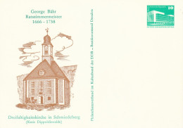 H 439) DDR Privat-GSK Dreifaltigkeits-Kirche Schmiedeberg Von George Bähr - Privé Postkaarten - Ongebruikt