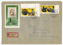 Germany East 1979 Registered Cover; Premnitz To Vienenburg; Stamps - Telephone Operators & Albert Einstein - Brieven En Documenten