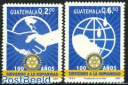 Guatemala 2005 Rotary Int. 2v, Mint NH, Various - Maps - Rotary - Geography