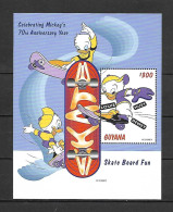Disney Guyana 1999 Mickeys 70th Anniv - Huey, Louie, Dewey MS MNH - Disney