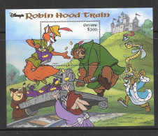 Disney Guyana 1999 Robin Hood Train MS #2 MNH - Disney