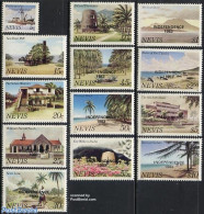 Nevis 1983 Independence Overprints 13v (with Year), Mint NH, Transport - Various - Ships And Boats - Tourism - Art - A.. - Ships