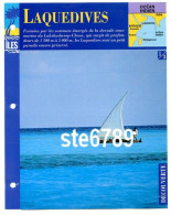 ILE LAQUEDIVES  1/3 Série Iles Océan Indien  Géographie Découverte Fiche Dépliante - Aardrijkskunde