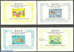 Korea, South 1969 Fairy Tales 4 S/s, Mint NH, Nature - Turtles - Art - Fairytales - Märchen, Sagen & Legenden