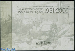 New Zealand 2006 Hawkes Bay Earthquake Booklet, Mint NH, History - Transport - Stamp Booklets - Aircraft & Aviation - .. - Nuevos