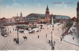 Hamburg - Hauptbahnhof  Feldpost 1917 Tramway - Bahnhöfe Ohne Züge