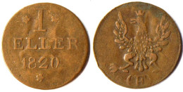 Frankfurt Altdeutsche Staaten 1 Heller 1820 '- F   (r1200 - Small Coins & Other Subdivisions