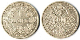 1 Mark Jäger 17 Silber Münze Großer Adler 1899 J   (r1298 - 1 Mark