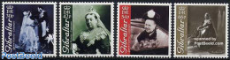 Gibraltar 2001 Victoria Death Centenary 4v, Mint NH, History - Kings & Queens (Royalty) - Koniklijke Families