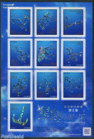 Japan 2012 Zodiac 10v S-a M/s, Mint NH, Nature - Science - Various - Fish - Holograms - Ongebruikt