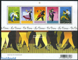 Belgium 2006 Dancing 5v M/s, Mint NH, Performance Art - Dance & Ballet - Music - Unused Stamps